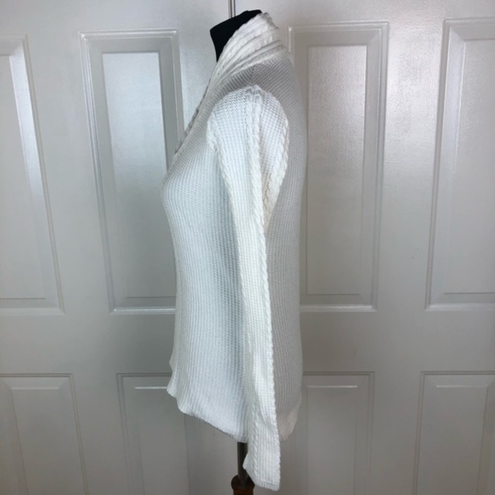 Nautica Women’s White Thick Knit Top Size S - Picture 2 of 4